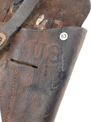 WWII Era 1940 USMC M3 Leather Shoulder Holster Colt M1911A1 Pistol. Sears Co.