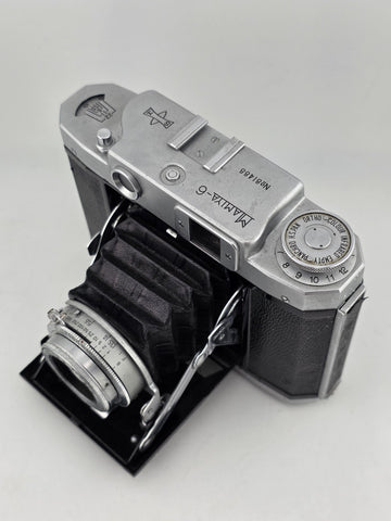 Vintage Mamiya 6 Folding Camera Zuiko 75mm f3.5 Seikosha Rapid 6x6 Japan Film