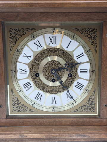 Vtg Franz Hermle 340-020 Mantel Clock W Germany 8-Day Westminster Chime Working.