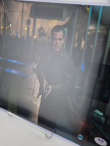 Original 11x14 Matt Damon Jason Bourne Autographed Photo. PSA COA