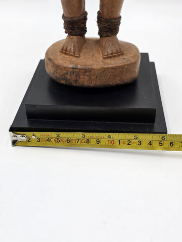 1940's Vintage Baule African Fertility Figure 15" Handcarved Wood Ivory Coast