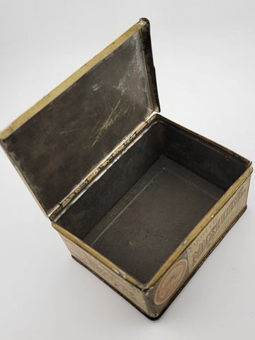 LAFAYETTE TOBACCO TIN MIXTURE HINGED LID MARBURG BROS BALTIMORE MD VINTAGE