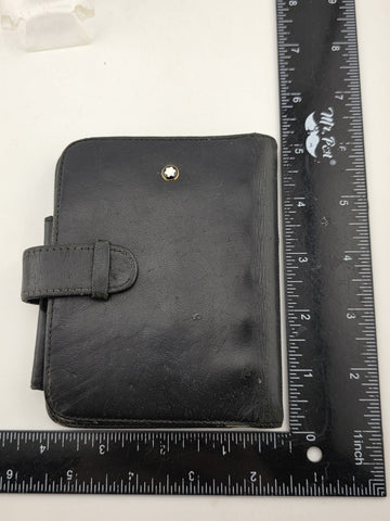 VTG MONTBLANC BOHEME 106788 POCKET ORGANIZER-WALLET BLACK-PEARL LEATHER ITALY