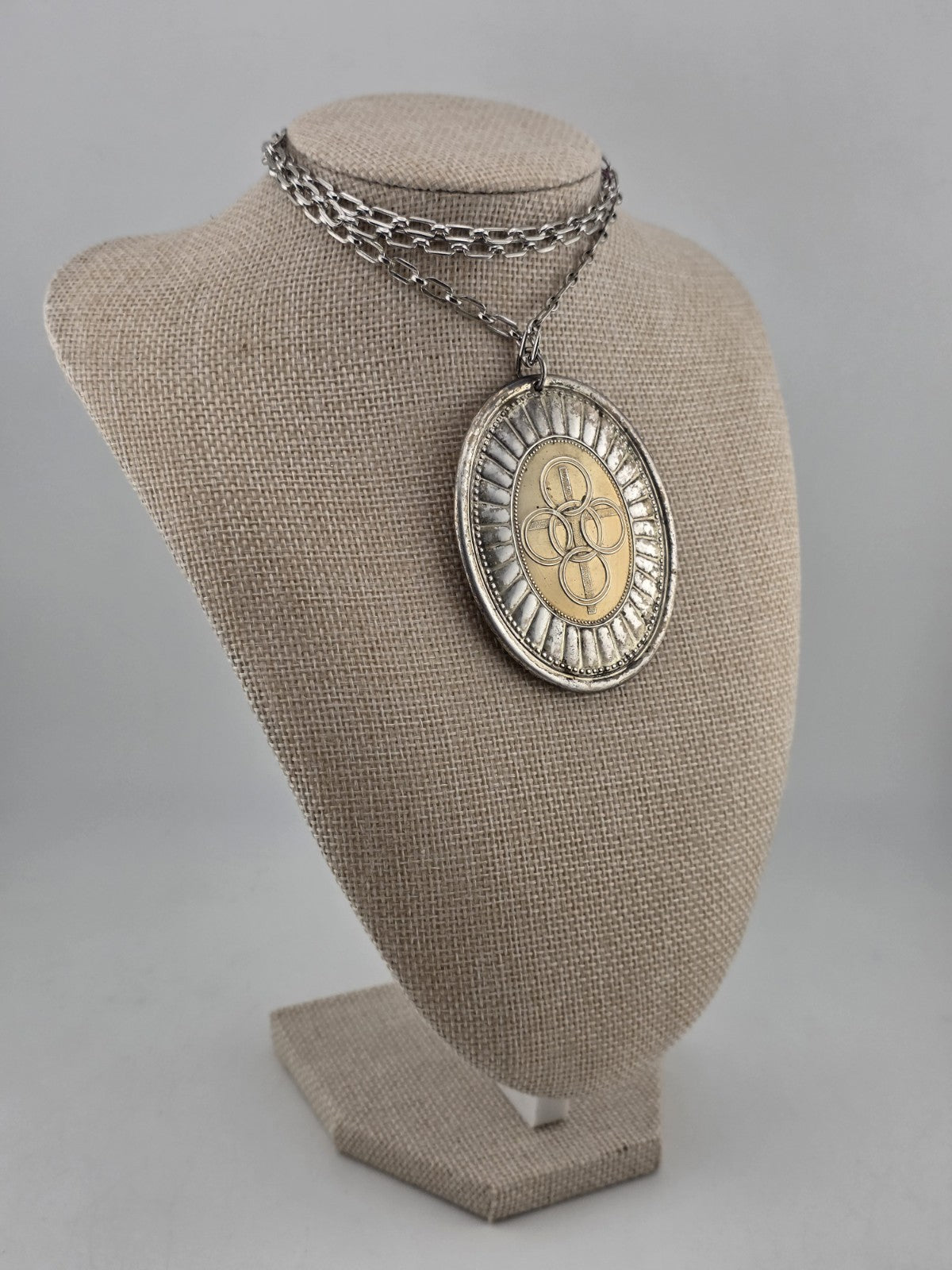 1975 Towle Five Gold Rings Sterling Silver Christmas Ornament Mistletoe Pendant