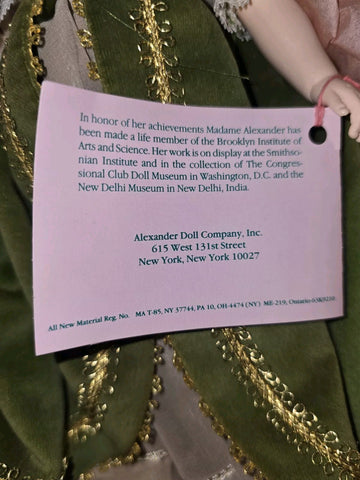 Rare Vintage Madame Alexander doll Lady Hamilton MIB w/tag d6 new in box