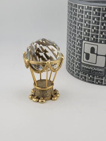 Vtg Swarovski trimlite Hot Air Balloon Vitrail Medium Coating (Gold) 72404 W Box