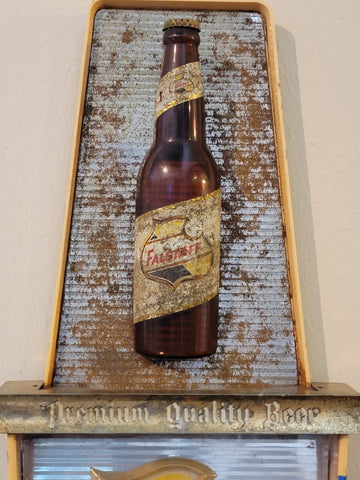 Rare Vintage Collectible Falstaff Beer Sign 1960's For Bar / Mancave. Untested.