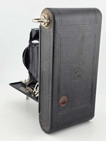 Antique Kodak No.2 Folding Cartridge Hawk-Eye Camera w/ Manual Vintage 120 Film