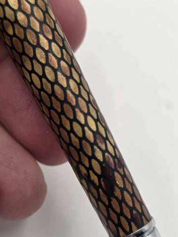 Cross Torero Desert Diamondback Leather, Ballpoint Pen, with Chrome Appointments