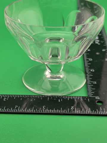Pair Baccarat Talleyrand Crystal Sherbet Coupes Sherbet Glasses France Signed