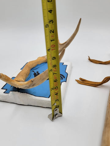 Rare Antique Native American Navajo Ceremonial Pipe W Real Turquoise On Stand.