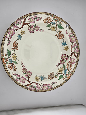 Rare Antique Set of 4 1882 & 83 Wedgwood Queensware dinner plates. VG Condition