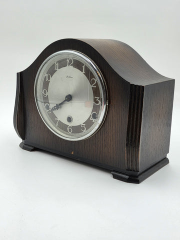 Antique British Bentima Westminster Clock, Art Deco. Working. Read.