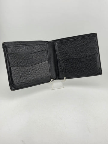 Vintage ST. DUPONT PARIS Soft Black Leather Bifold Wallet Rare 5” Long. 6 Slots