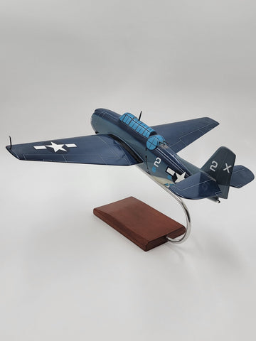 Vintage Collectible Mastercarft TBF/TBM-3 Avenger USN Model 1/32 W Display Stand