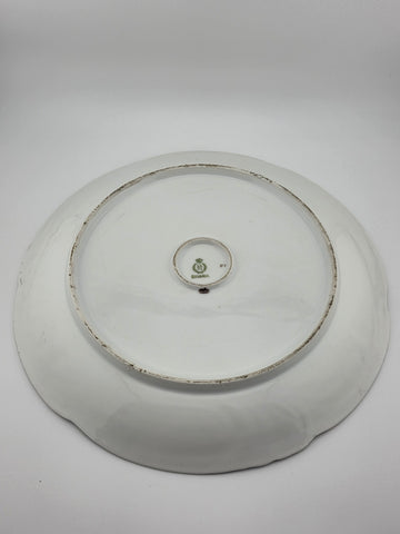 Antique RM Bavaria Hand Painted Roses Porcelain Plate Art Nouveau German C 1900.