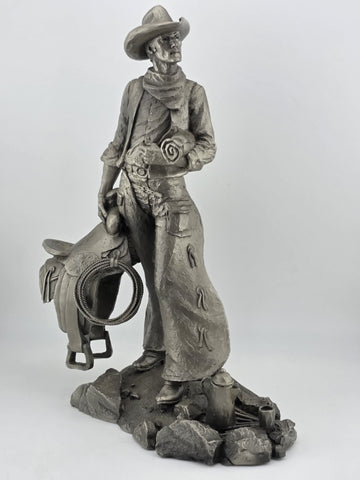 "The Wrangler" by Jim Ponter Pewter Figure Western Heritage Museum Vintage 1979