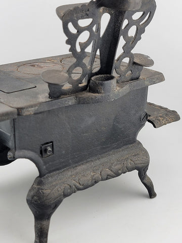 Antique Collectible Crescent Miniature Toy Cast Iron Stove Salesman Sample.