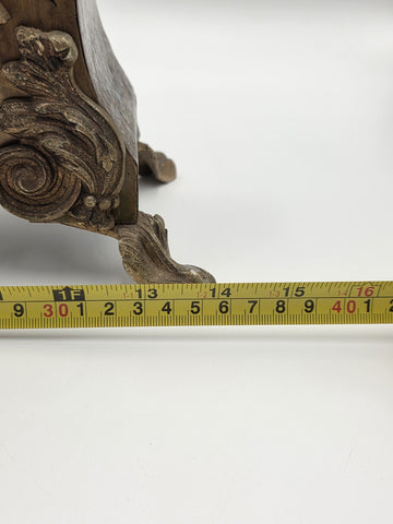 Private: Rare Antique French Rococo Mantel Clock Chinoiserie Inlay Bell Strike.