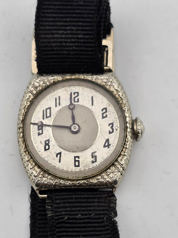 Rare Antique C 1915 E. Blancpain Swiss Manual 15j Watch. Engraved Case.  Working