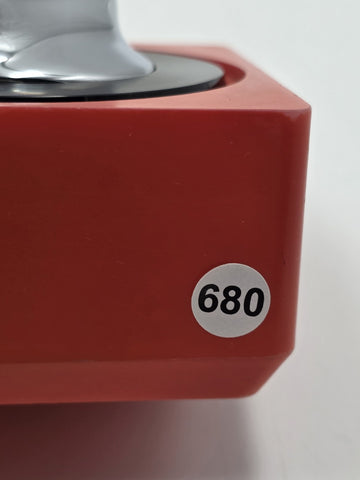 Rare 1970 Pierre Cardin Midcentury Red Plastic French Table Lighter. Untested