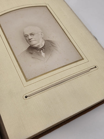 ANTIQUE 19TH C VICTORIAN ORANGE VELVET CABINET PHOTO FAMILY ALBUM. FULL PICTURES