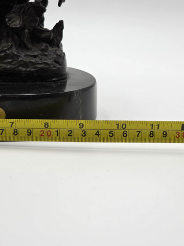 Vintage Frederic Remington Bronze Statue "The Horse Theif" Licenced Reproduction
