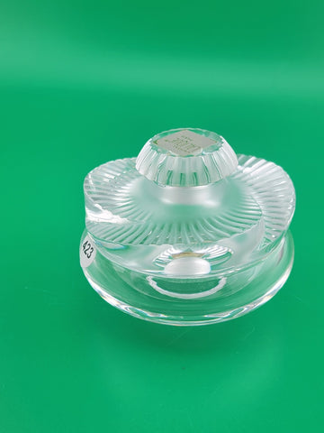New Lalique Crystal Baptiste Perfume Bottle Made in France Sticker Paris.
