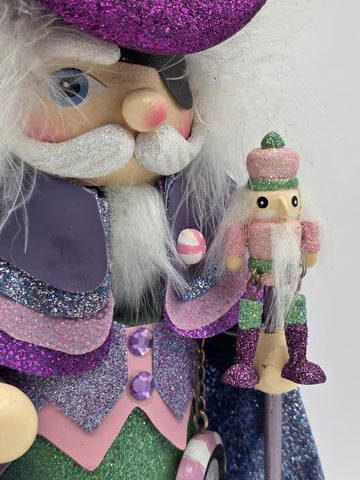 Kurt S. Adler 15-Inch Hollywood Sugar Plum Drosselmeyer Nutcracker, Multicolor