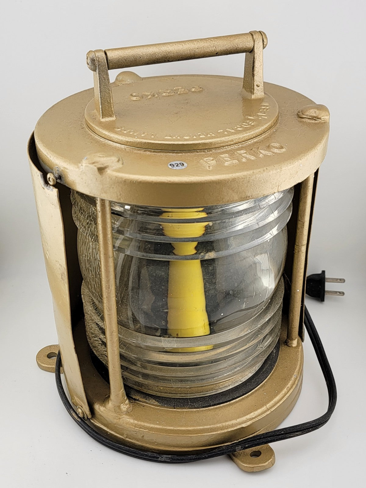 Rare Vintage Original Perko USCG Ships Masthead Light W New Cable. Works.