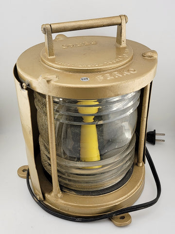 Rare Vintage Original Perko USCG Ships Masthead Light W New Cable. Works.