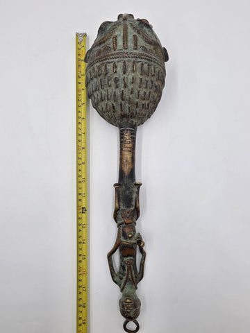 Rare Authentic Ashanti African Bronze Unity Cup Fertility Family Tribe Sculpture