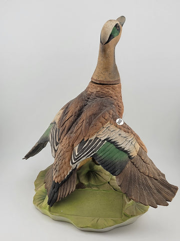 SKI COUNTRY WIDGEON BANDED DUCK MINI PORCELAIN DECANTER BOTTLE 1979 EMPTY