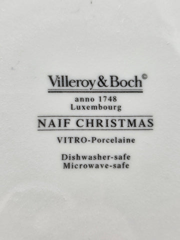 Villeroy & Boch Design Naif Laplau 4 Dinner Plates Christmas Village Noah Ark