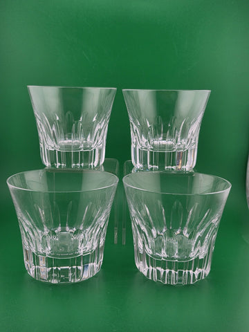 Set Of 4 Baccarat France Glass 2011 Limited Edition Etna year tumblers. VG Cond.