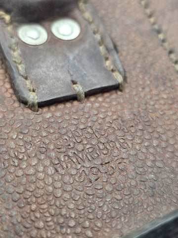 WWII German 1939 K98 Ammo Pouch Stb II./A.R.39 Artillery Regiment 39 Leather