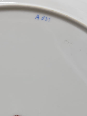 Rare Set of 4 Royal Crown Derby Tiffany Co. Blue Gold Dinner & Bread Plates A537
