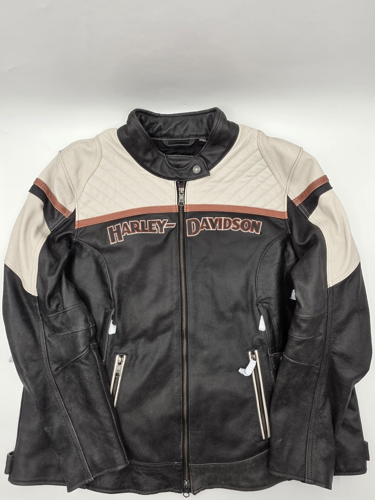 Harley-Davidson® Women's Triple Vent Miss Enthusiast II Leather Jacket Size 2W.