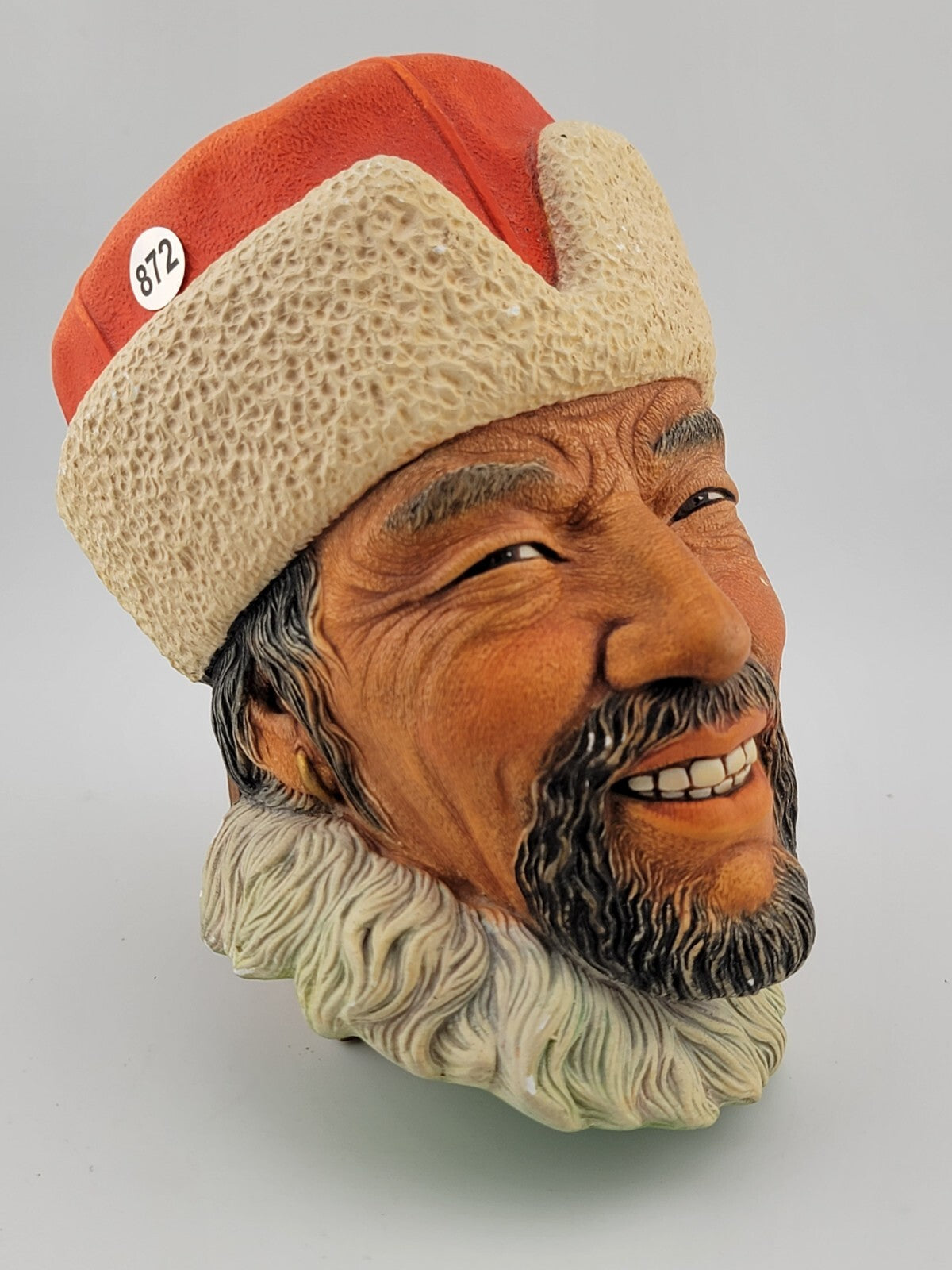 Bossons England Chalkware Head Himalayan Man Wall Hanging Bust Sculpture 3488B