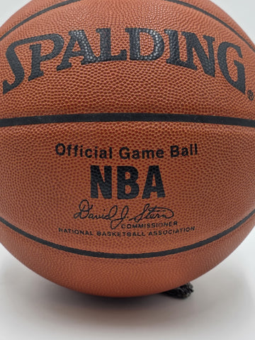 100% Original Hakeem Olajuwon Autographed Spalding Official  NBA Basketball.
