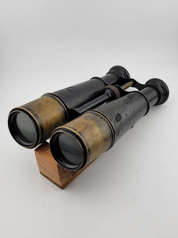 Antique WWI Chevalier Paris Large Expandable Binoculars. Good Overall Condition