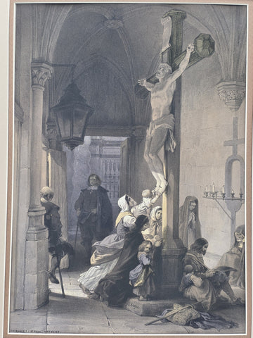 Entrance To St. Paul. 19th C British Lithograph Day & Son Queen’s Printer. 20x16