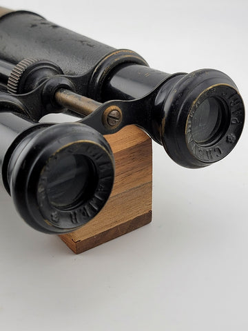 Antique WWI Chevalier Paris Large Expandable Binoculars. Good Overall Condition