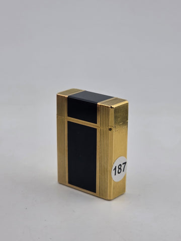 Vintage Authentic St Dupont Laque De Chine France Gold Plated Ligne 1 Lighter.