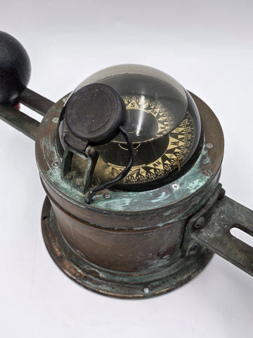 Rare Antique Kelvin White Constellation Ship Binnacle Compass Brass Nautical .
