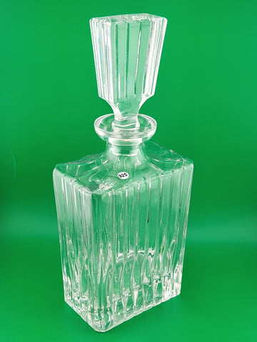 ANTIQUE HEAVY GERMAN MIKASA CRYSTAL LIQUOR EMPTY DECANTER WHISKEY SPIRITS