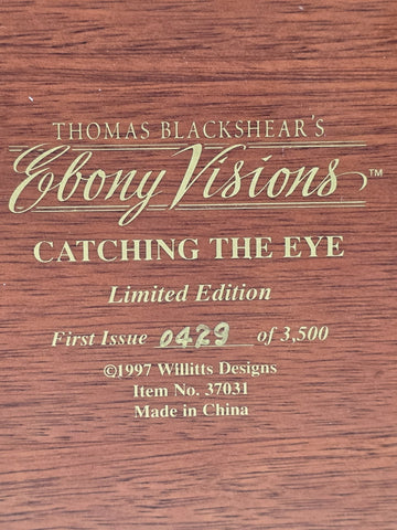 Limited Edition Thomas Blackshear Ebony Visions "Catching the Eye", Item 37031