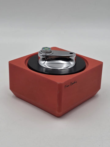Rare 1970 Pierre Cardin Midcentury Red Plastic French Table Lighter. Untested