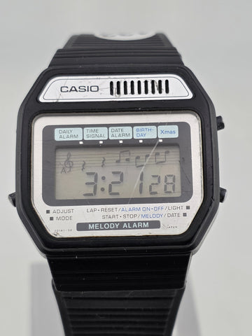 Vintage Collectible Casio Melody Alarm 82H108 Alarm Men’ Watch. Works. Read.