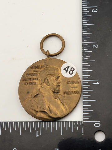 1897 GERMAN STATES PRUSSIA KING WILHELM I 100 Years Genuine Antique Medal